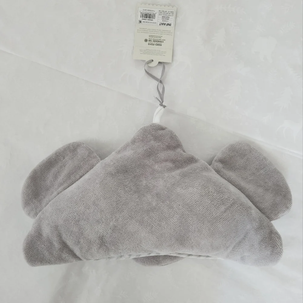 💕☁️NWT Cloud Island baby Hooded bath towel elephant 🐘